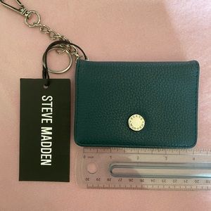 Teal Steve Madden Bifold Card Case Wallet